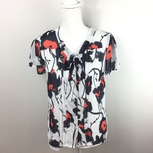 Stitch Fix | 41 Hawthorn Tie Neck Floral Blouse